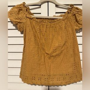 mustard color blouse for any occasion